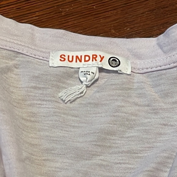 Sundry Women’s Light Purple Short Sleeve Shirt Size 1 Small - Picture 3 of 6